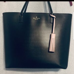 Kate Spade Black Leather Tote (see photos)